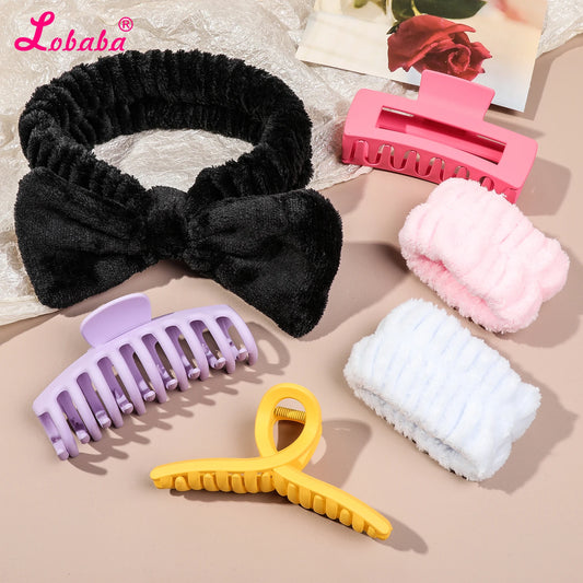 27Pcs Spa Headband Wristband set