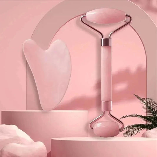 Face And Neck Massager Resin Roller,  Crystal Jade