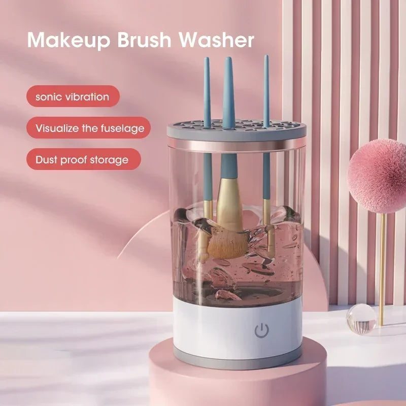 3 In 1 USB Electric Makeup Brush Cleaner